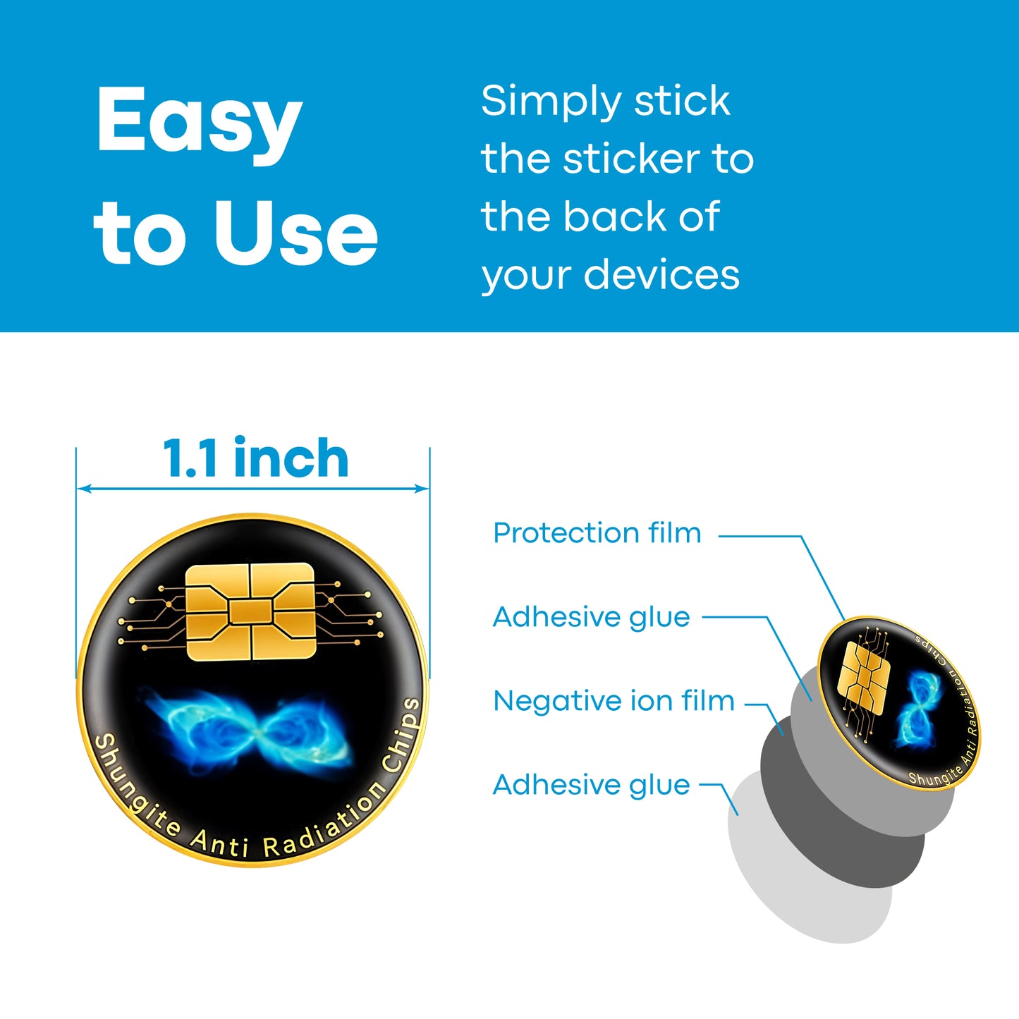 TOMUM EMF Blocker Stickers