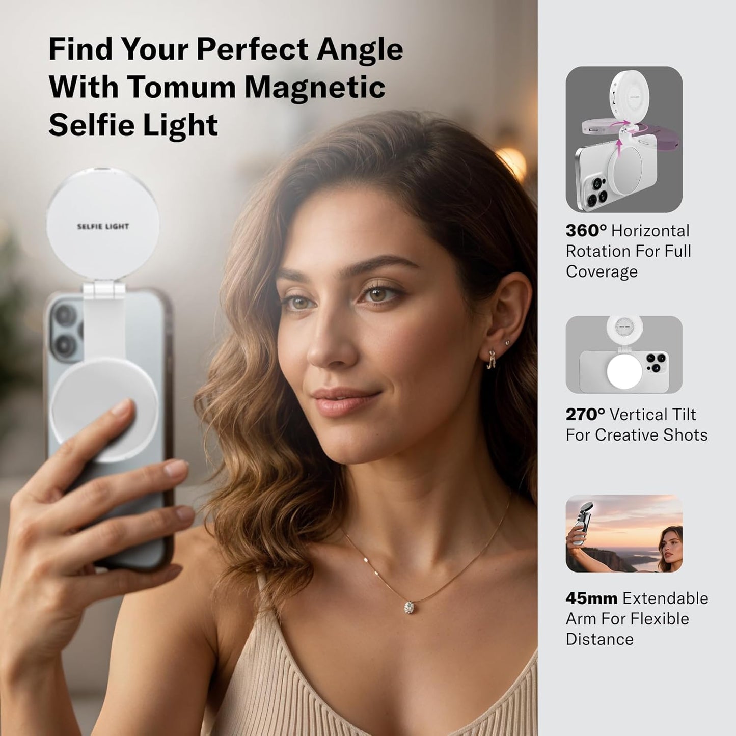 Magnetic Phone Selfie Light