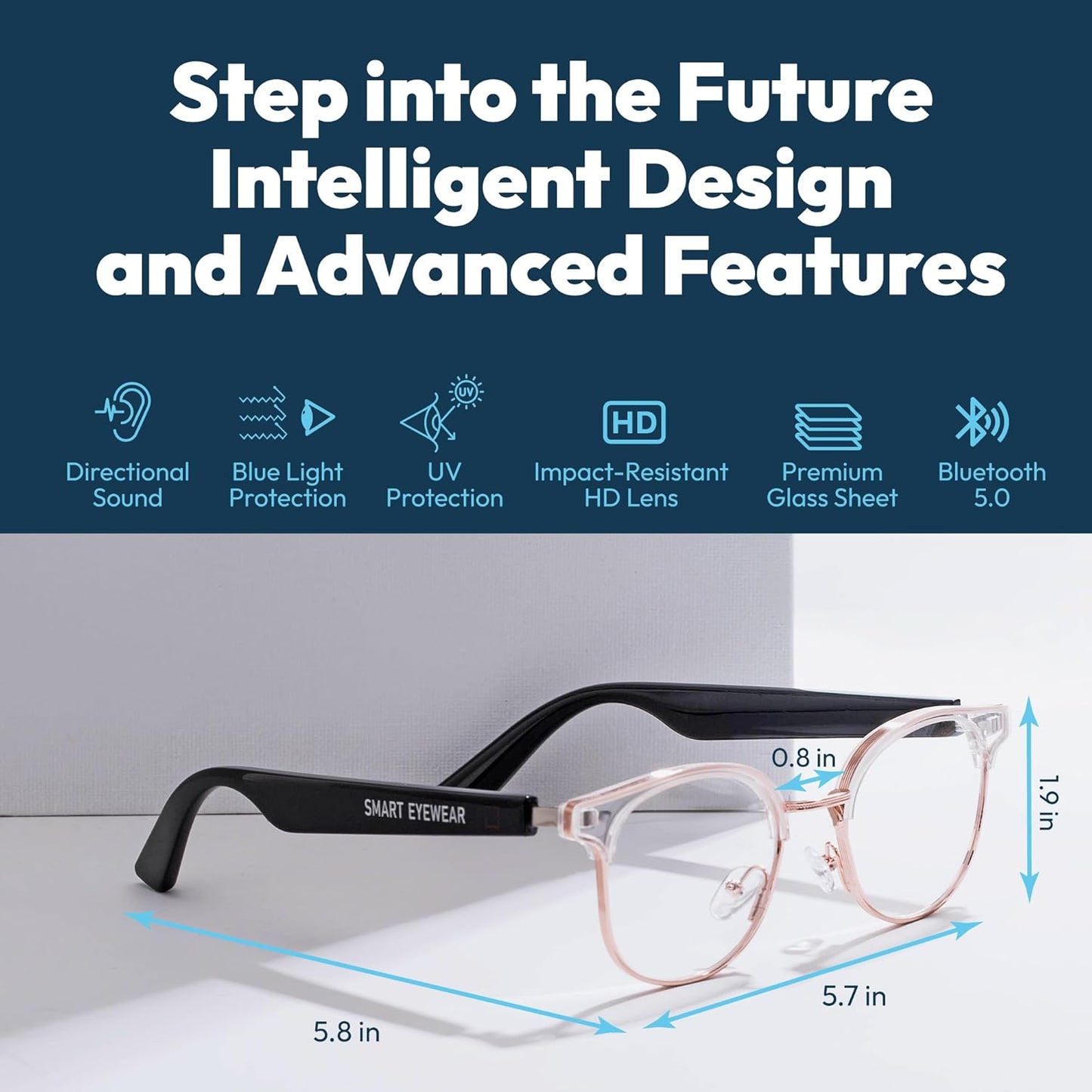 Smart Bluetooth Glasses Audio Eyewear