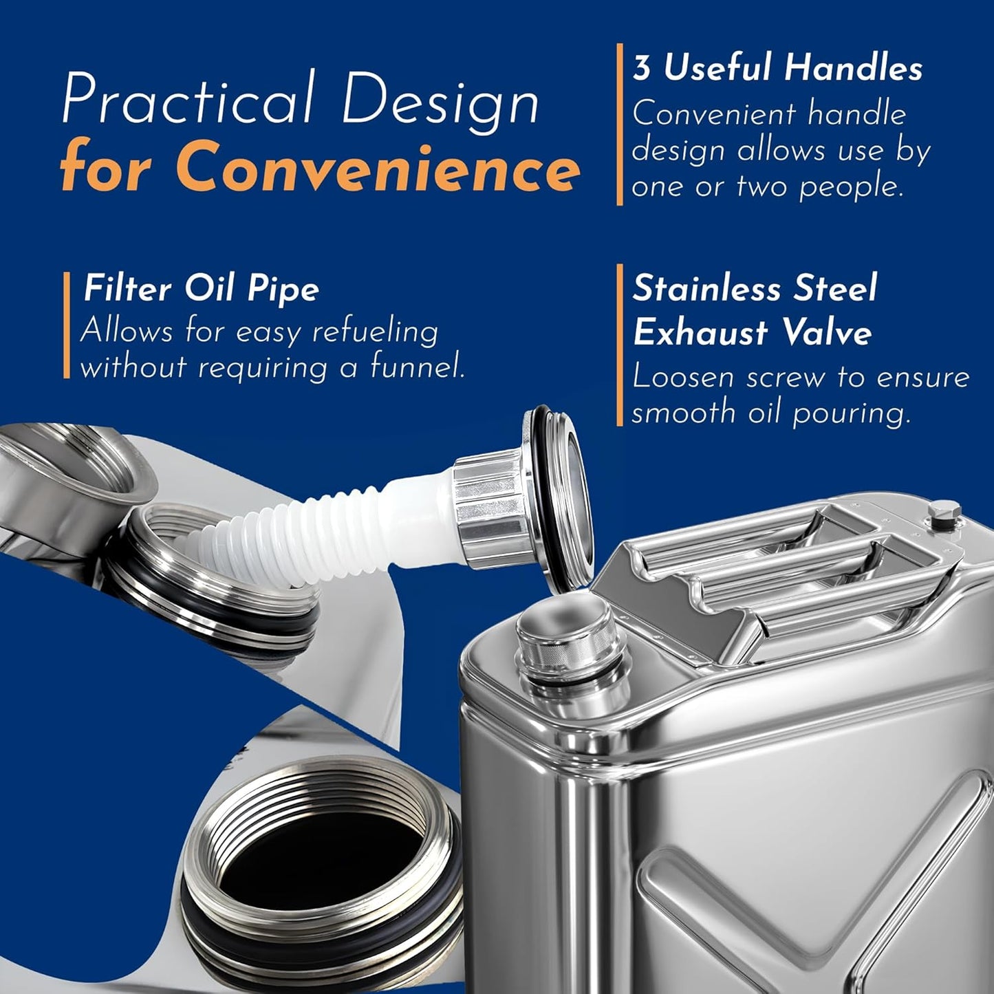 Stainless Steel Water Container for Camping