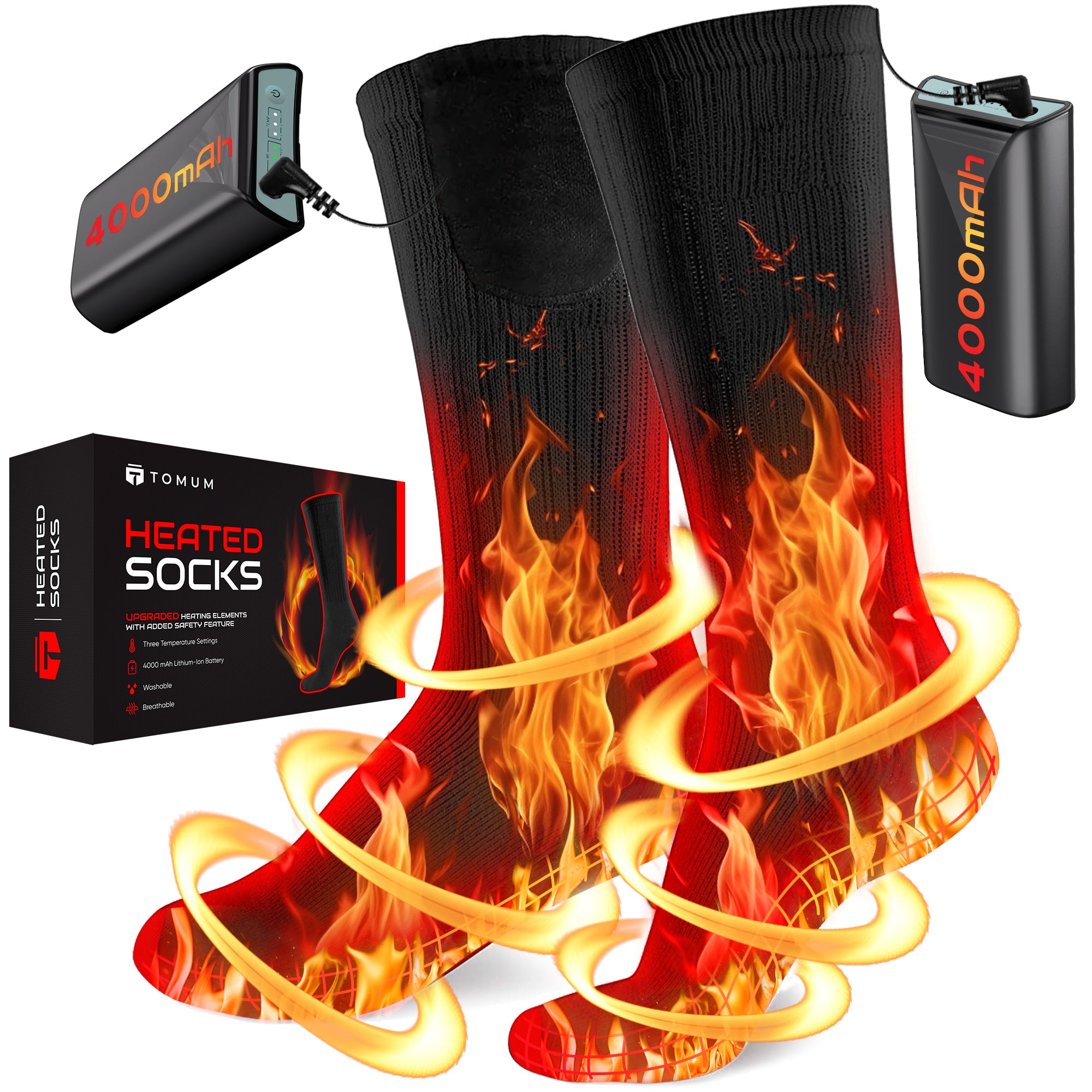 Electric Heated Socks for Men Women